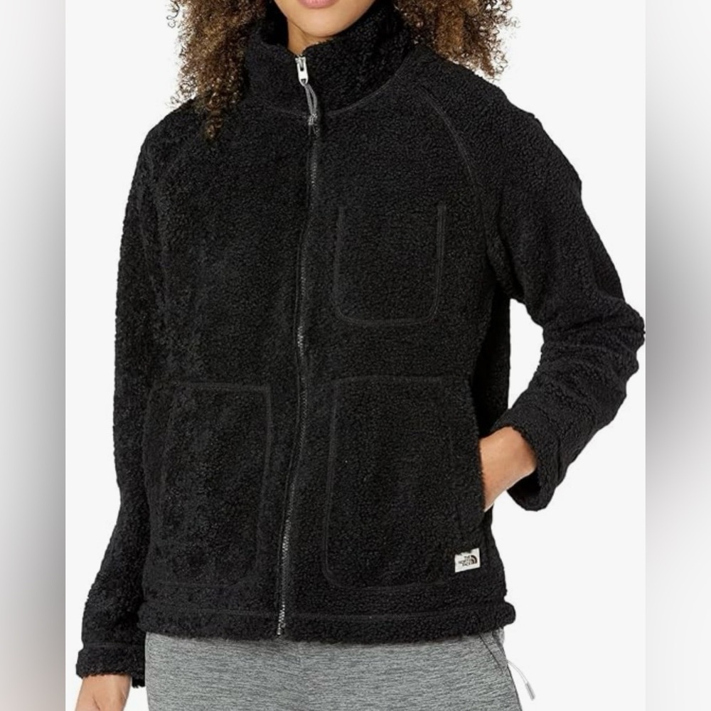 New North Face Sherpa Ridge Full Zip Jacket, Medium, Black